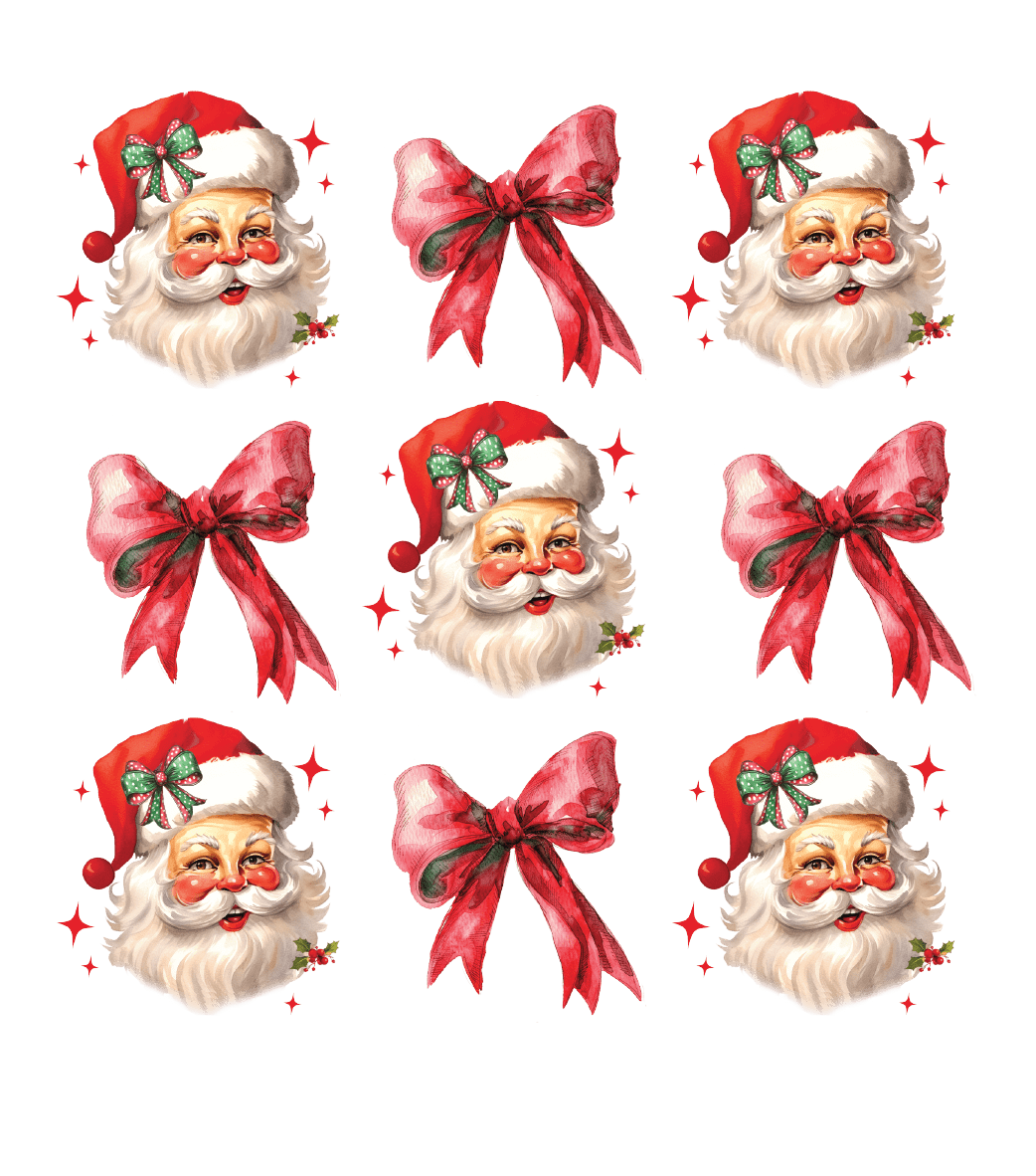 Vintage Santa DTF Transfer
