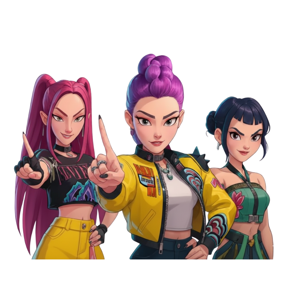 K-Pop Demon Hunters DTF Transfer