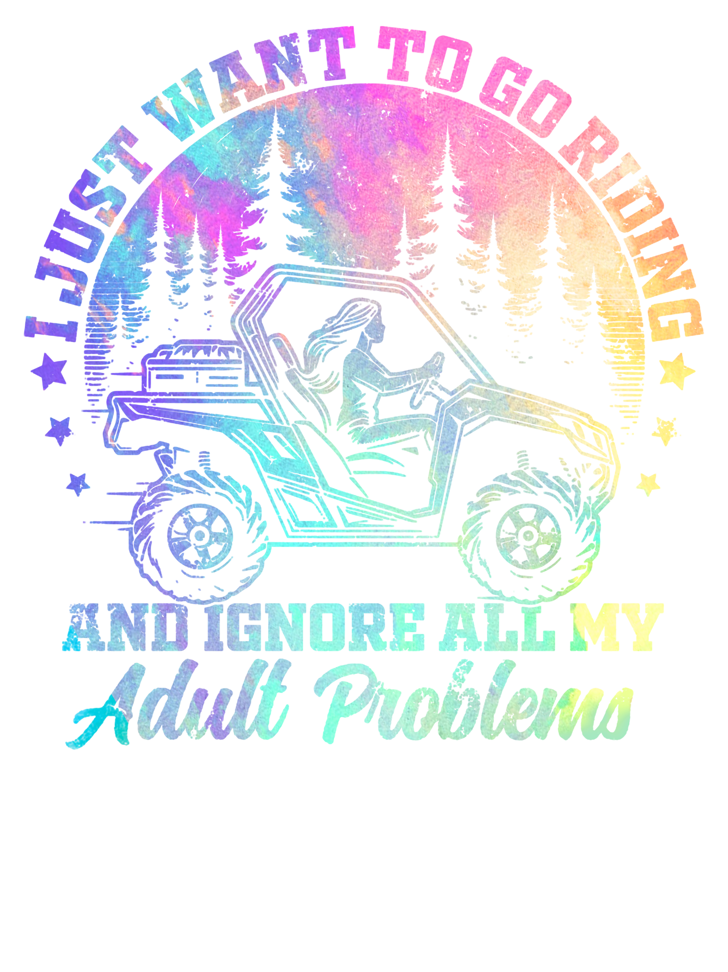 I just want to go riding DTF Transfer