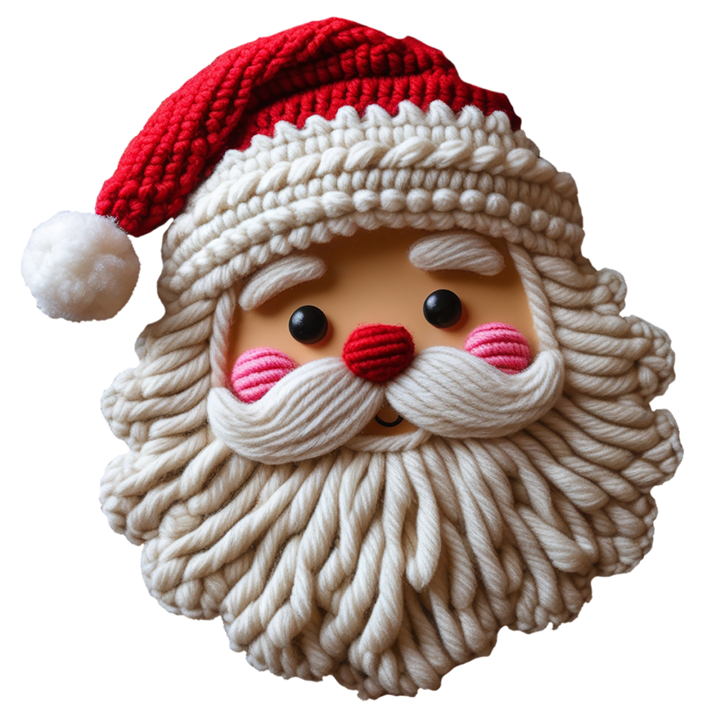Crocheted Santa DTF Transfer