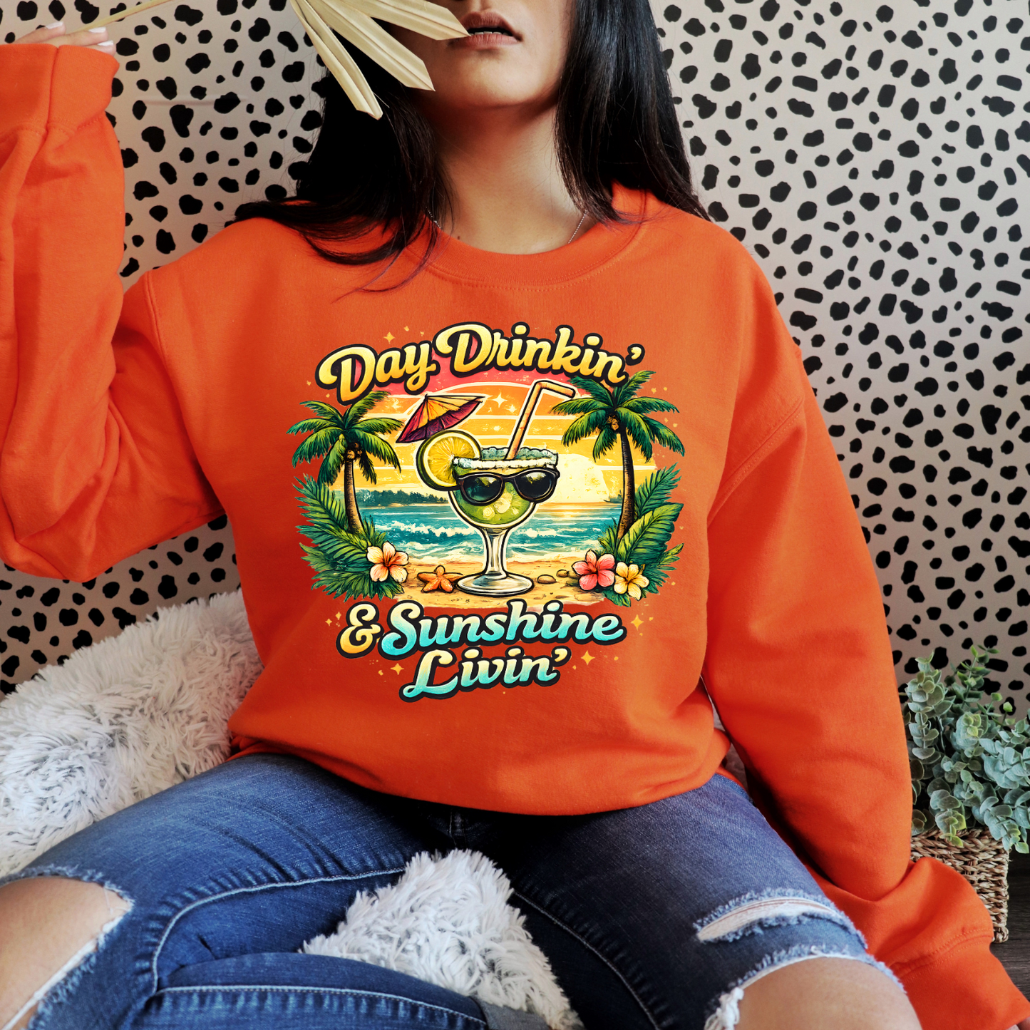 Day Drinkin' & Sunshine livin DTF Transfer