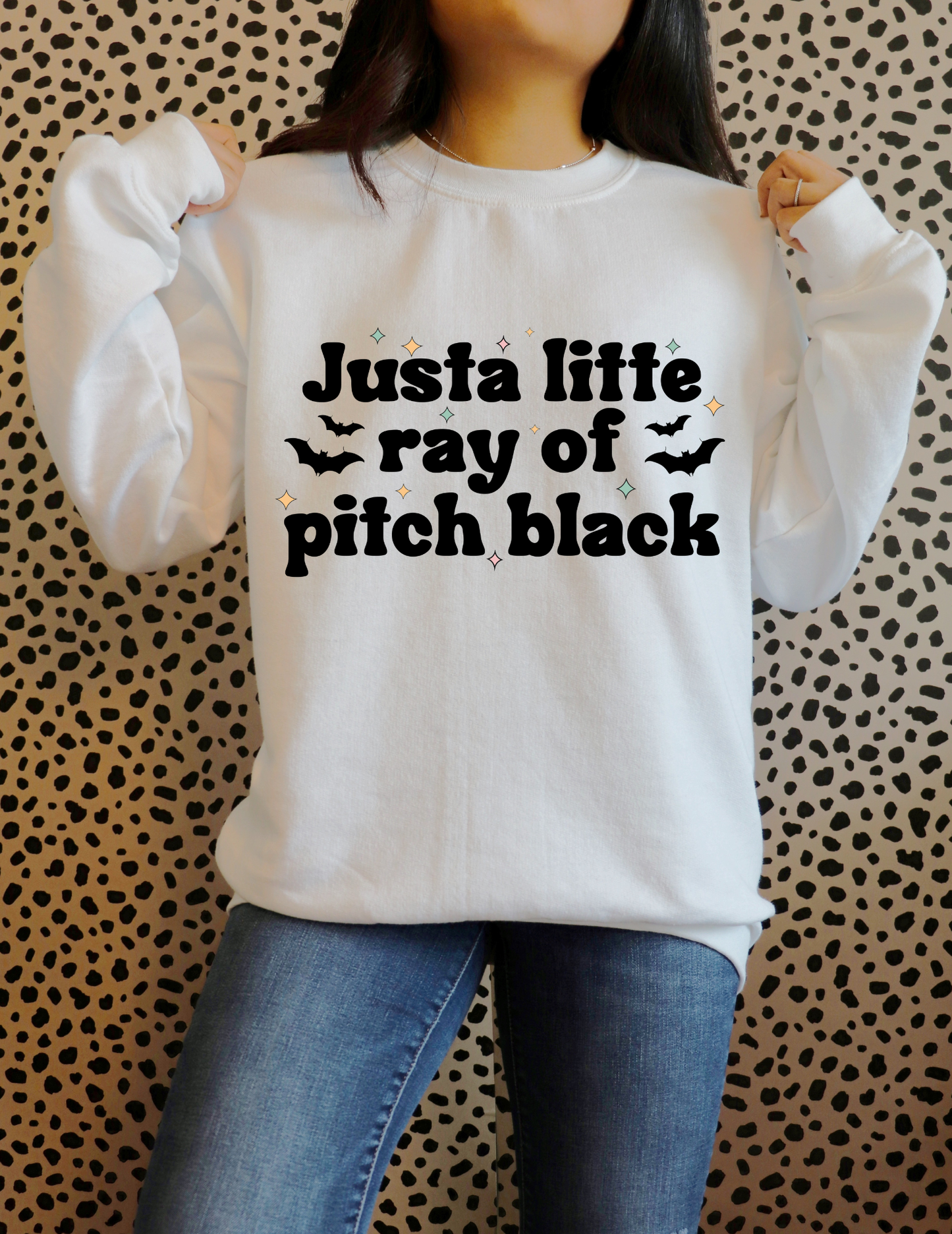 Justa little ray of black DTF Transfer