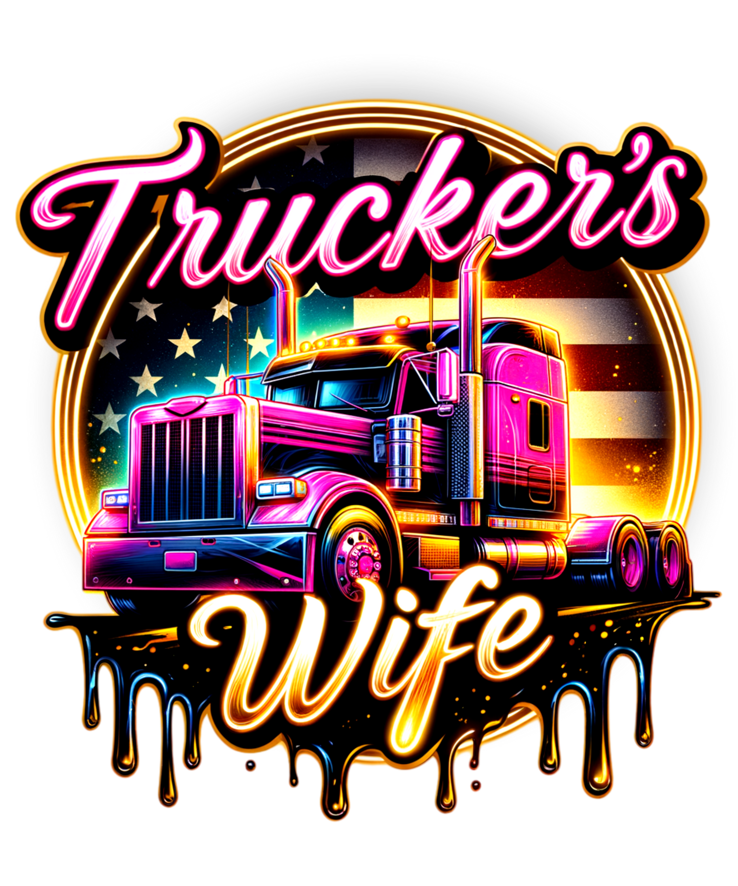 Truckers Wife DTF Transfer