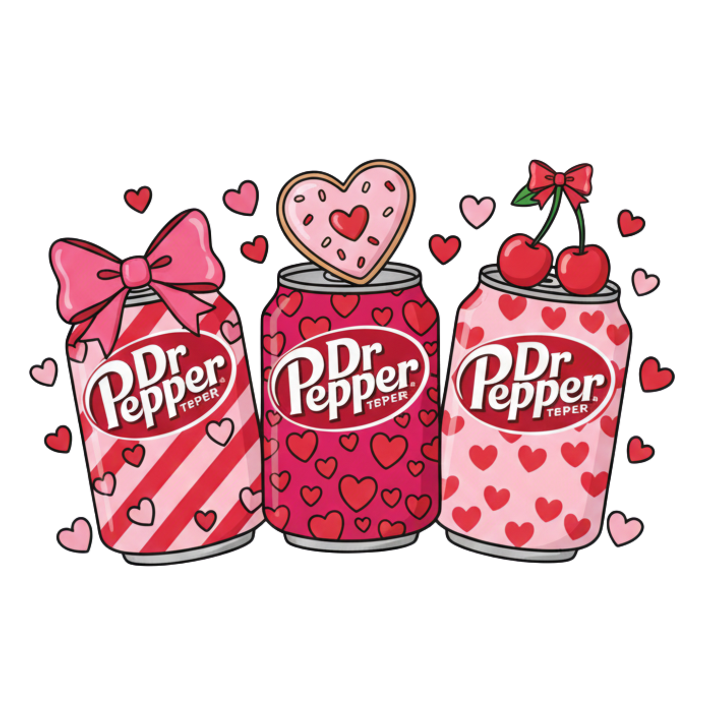 Dr. Pepper theme DTF Transfer