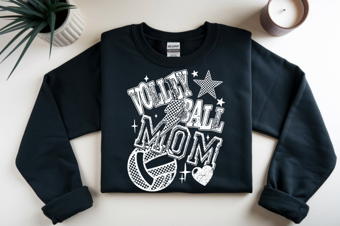 Volley ball Mom (white font) DTF Transfer