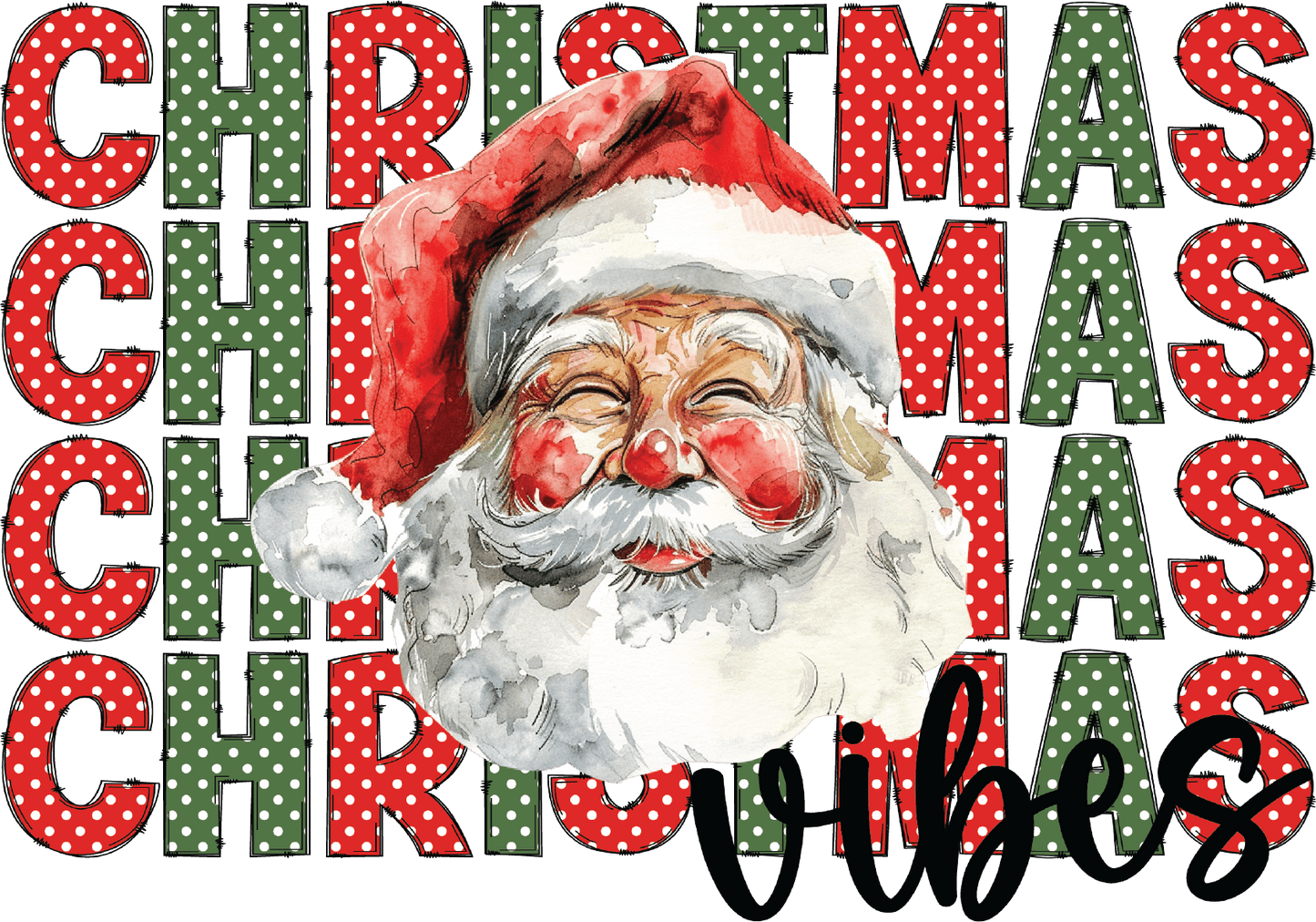 Christmas Vibes DTF Transfer
