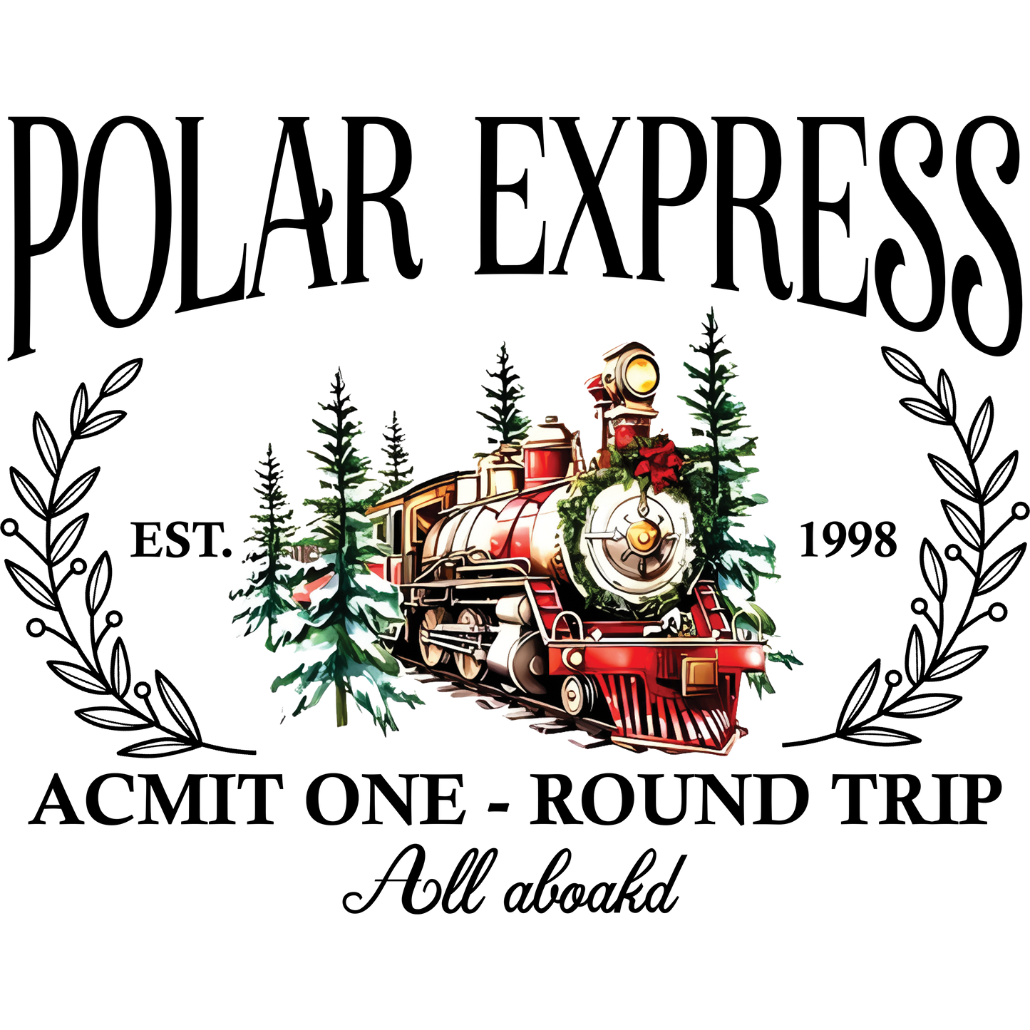 Polar Express DTF Transfer