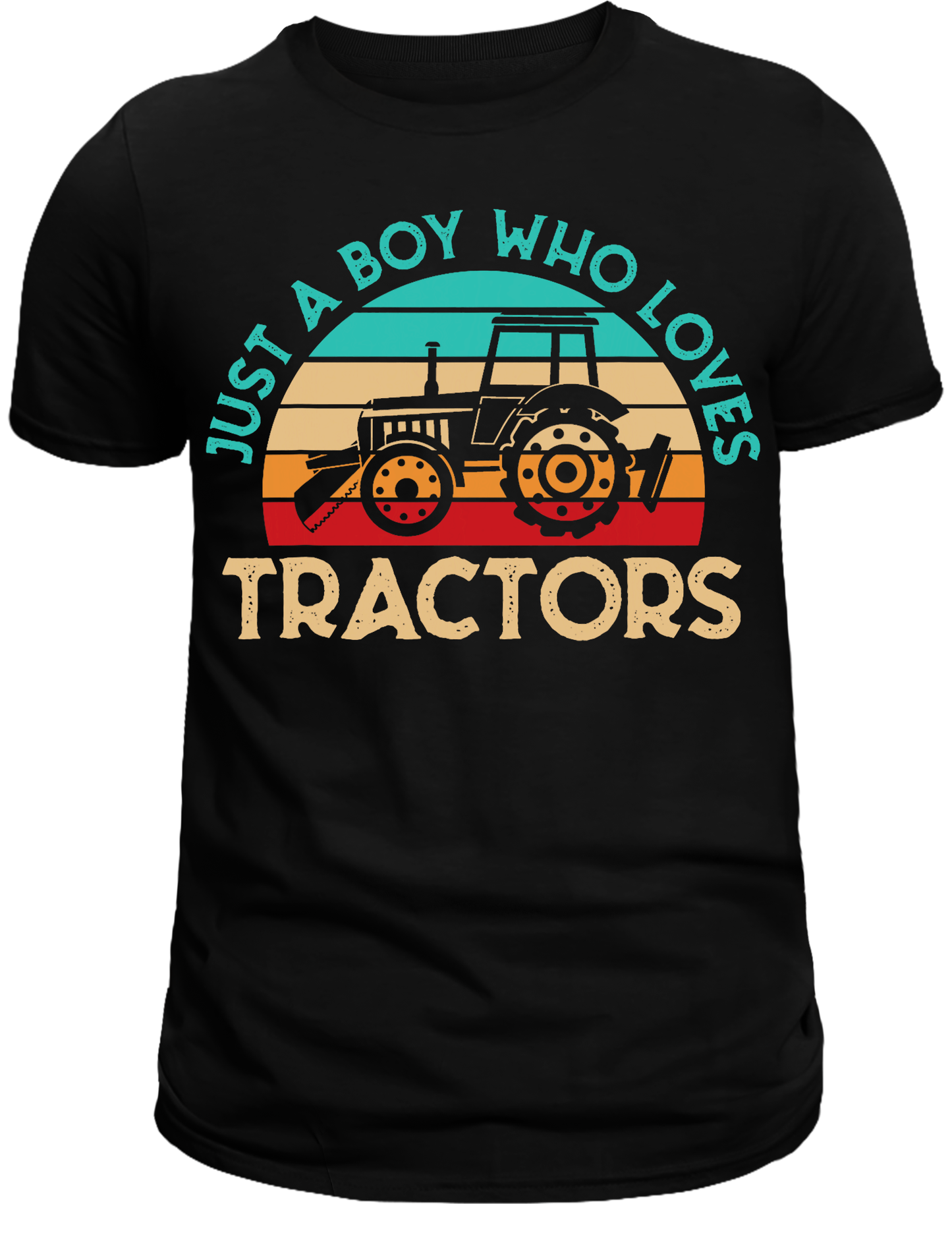 A boy who loves tractors DTF Transfer