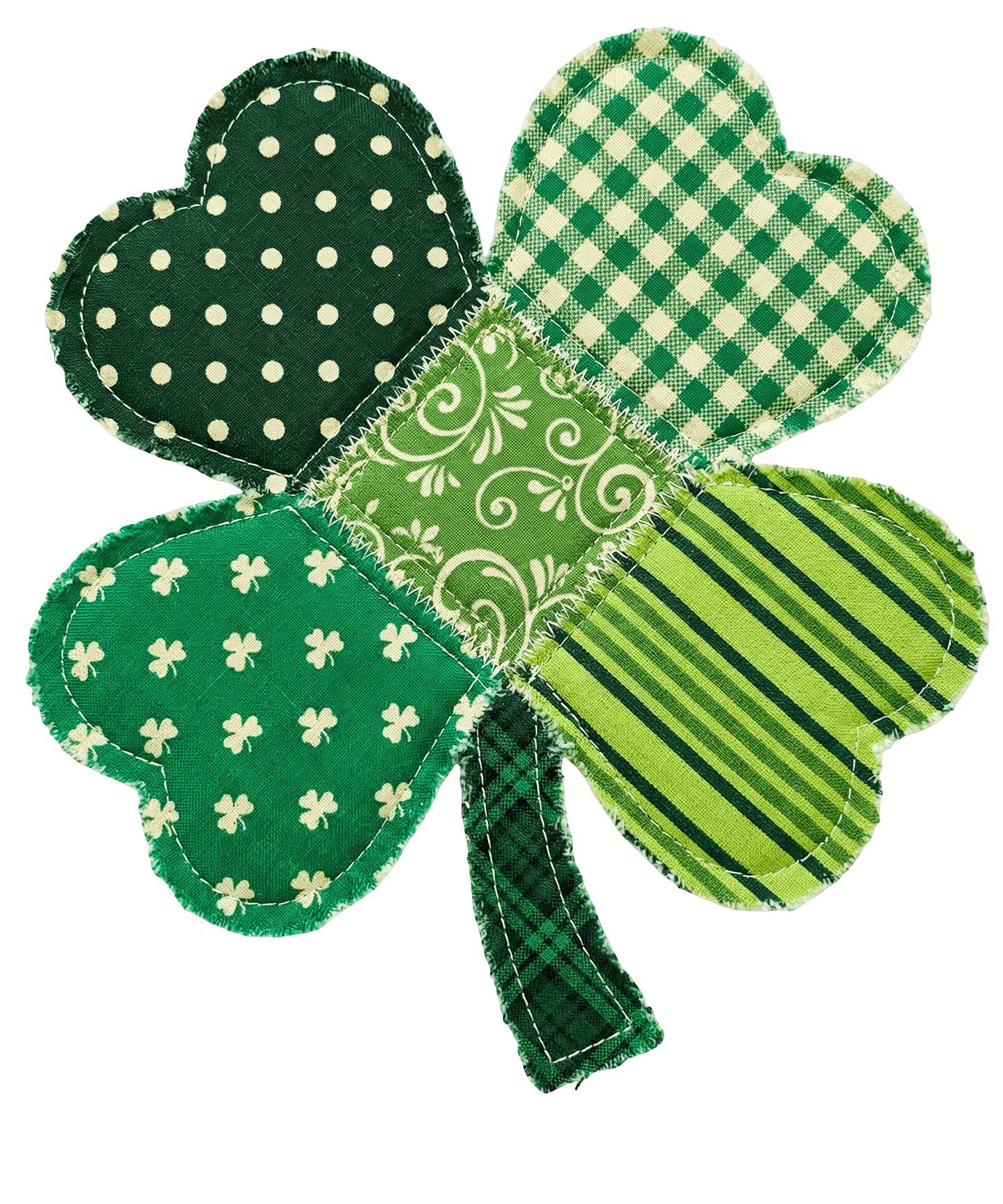 Fabric Patch 4 Leaf Clover DTF Transfer