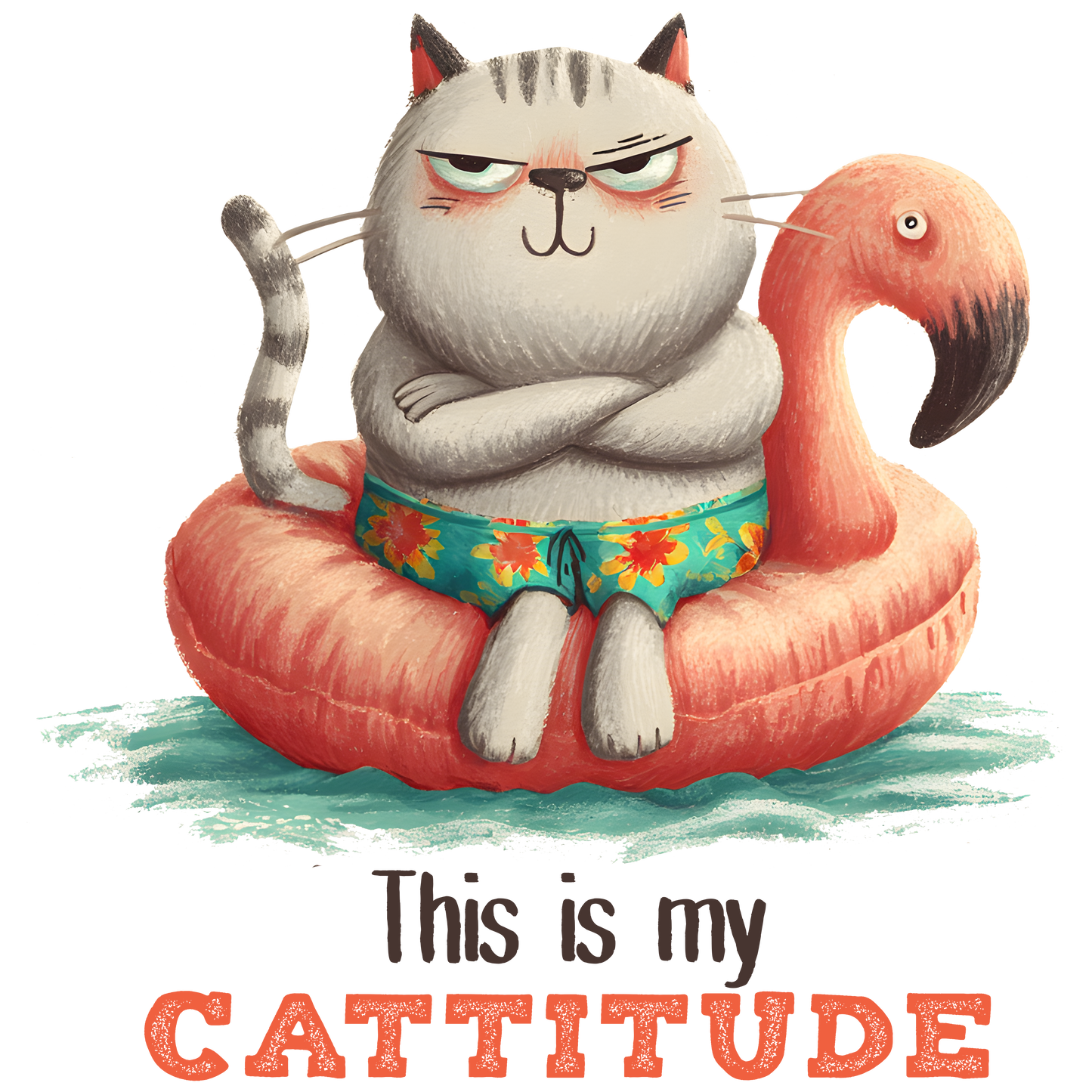 This is my Cattitude DTF Transfer