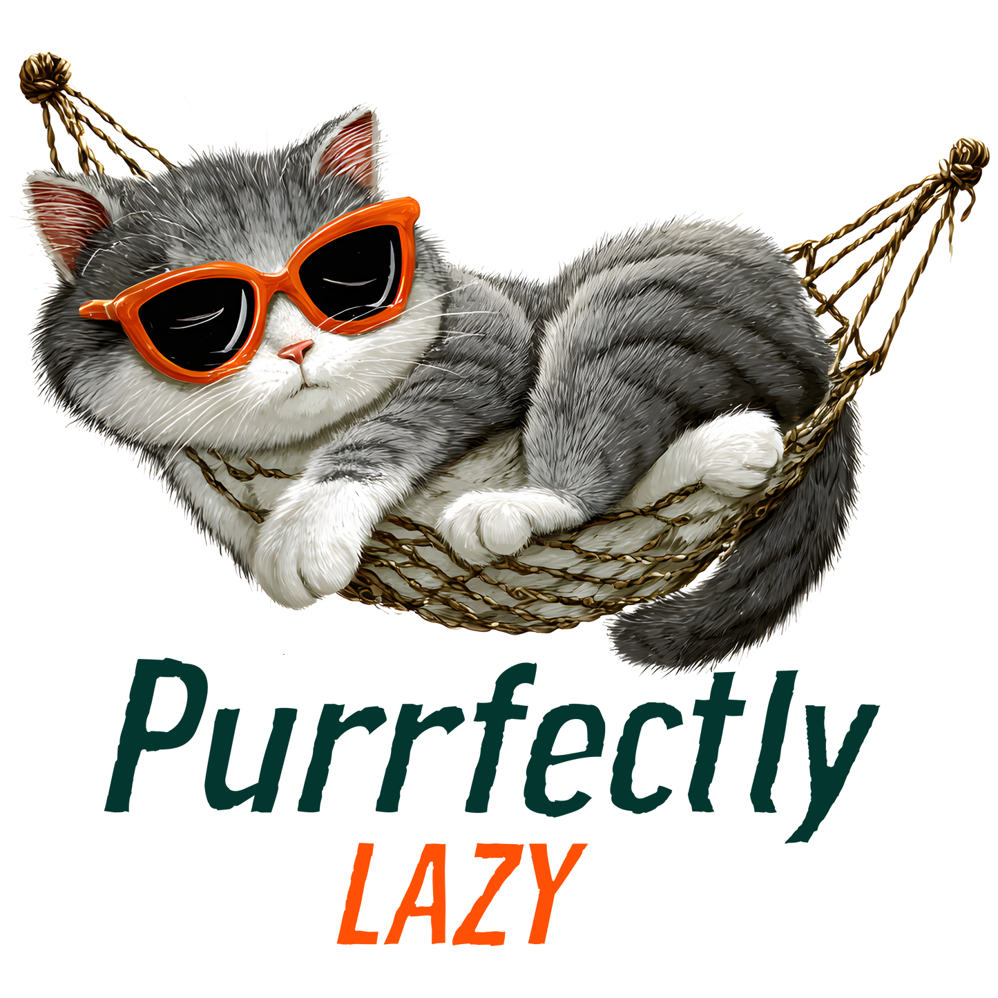 Purrfectly Lazy DTF Transfer