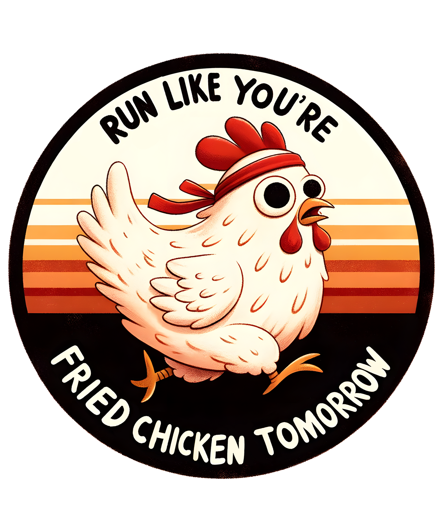 Run like your Fried chicken DTF Transfer