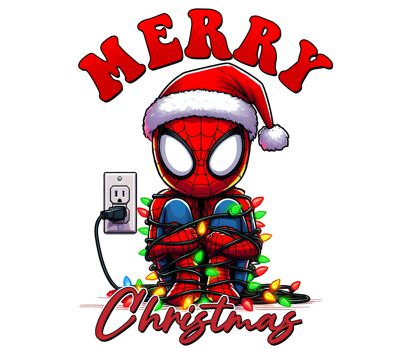 Spiderman christmas DTF Transfer
