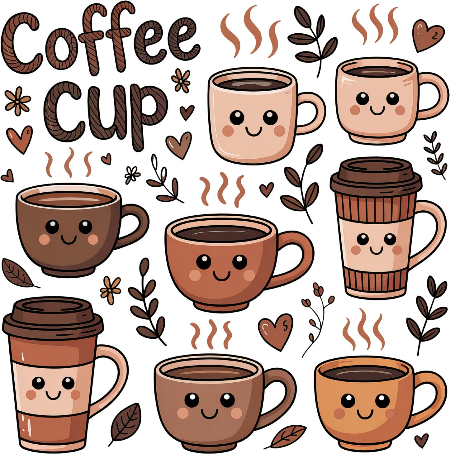 Coffee Cup DTF Transfer