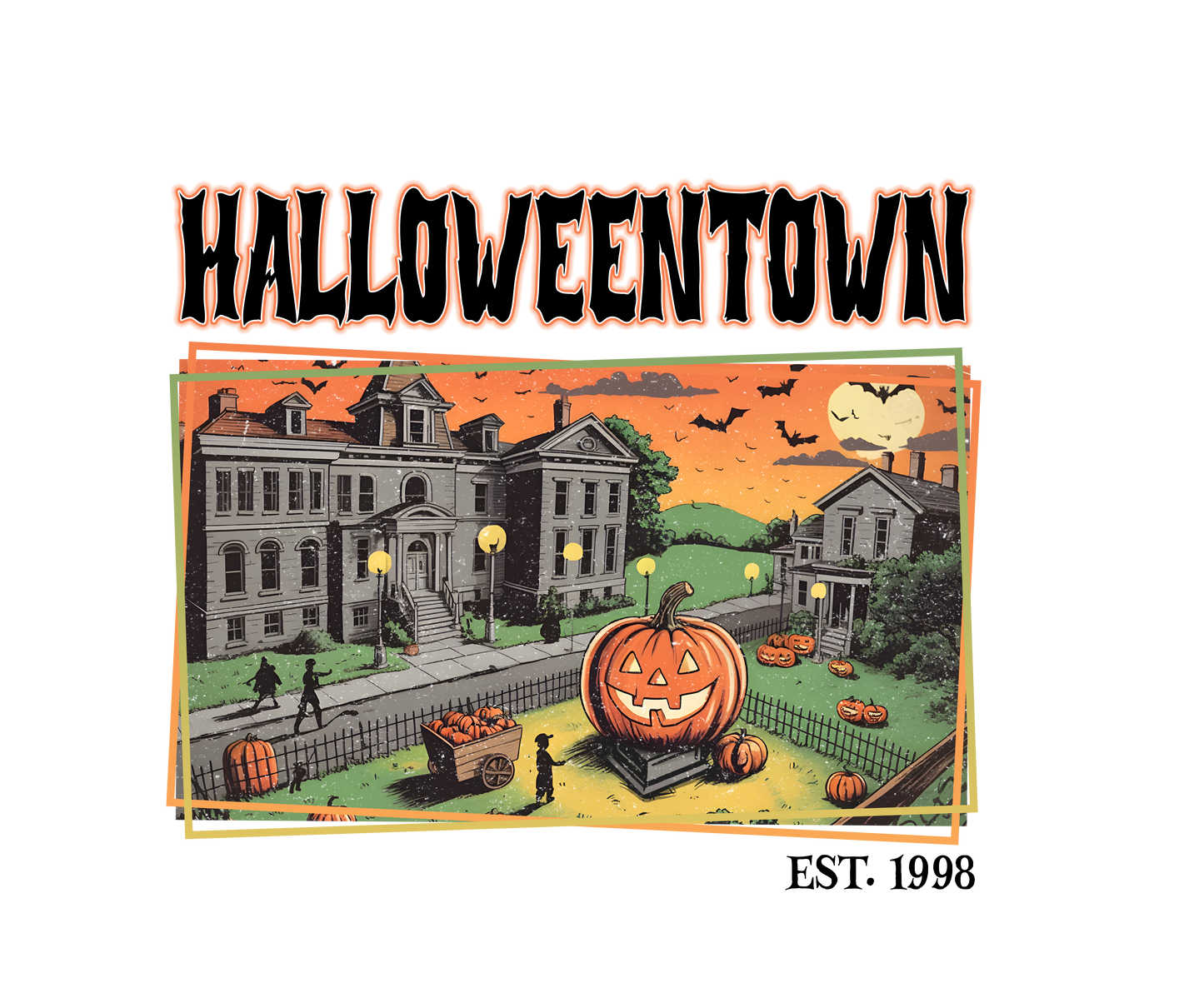 Halloween Town DTF Transfer