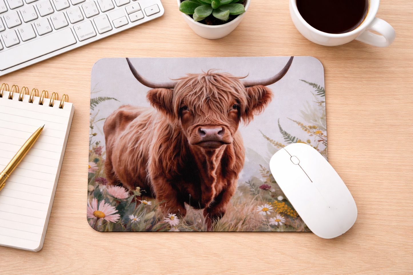 Highland Cow Mouse Pad