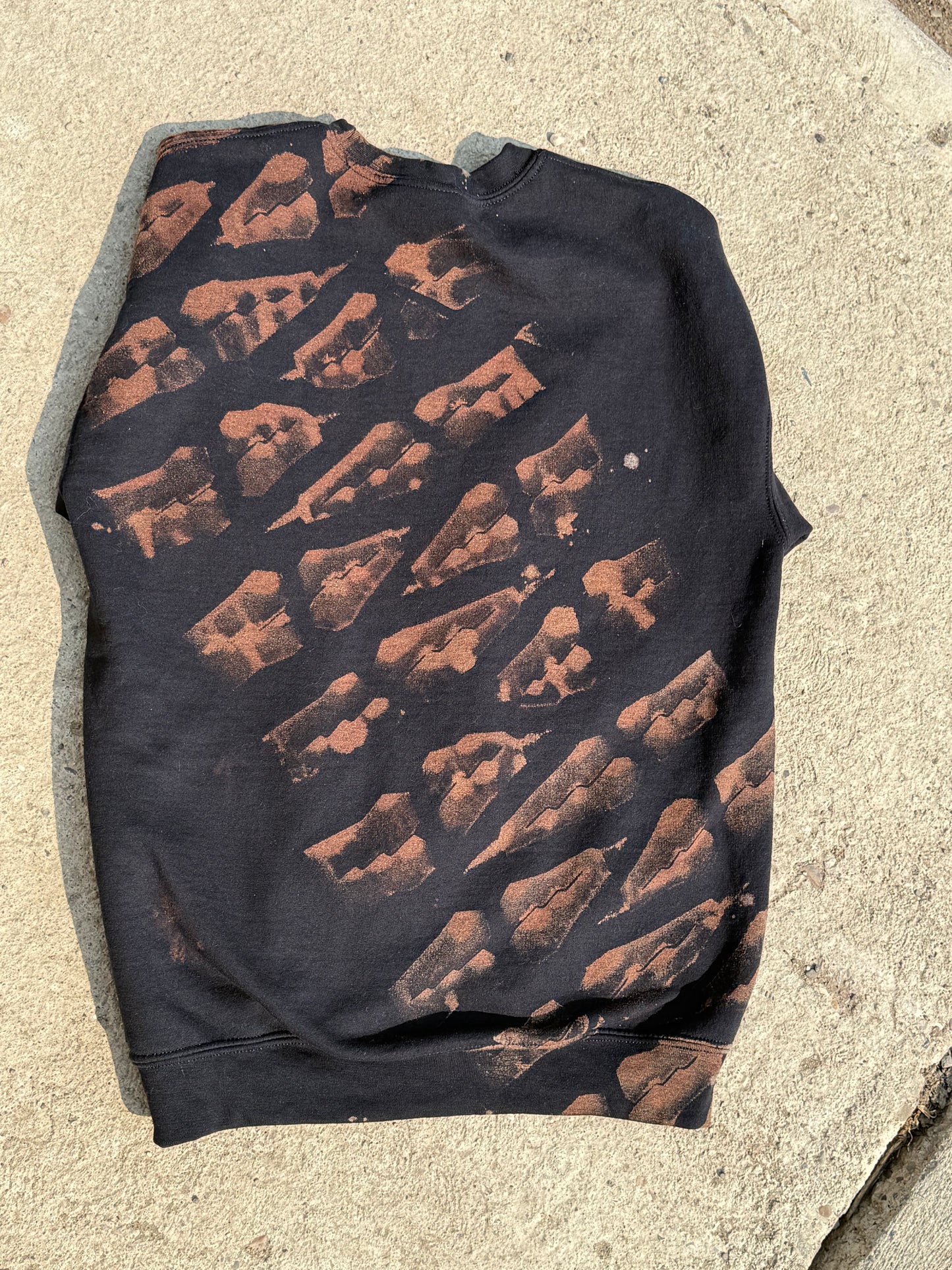Aggressive Tire Tread Bleached Hoodies