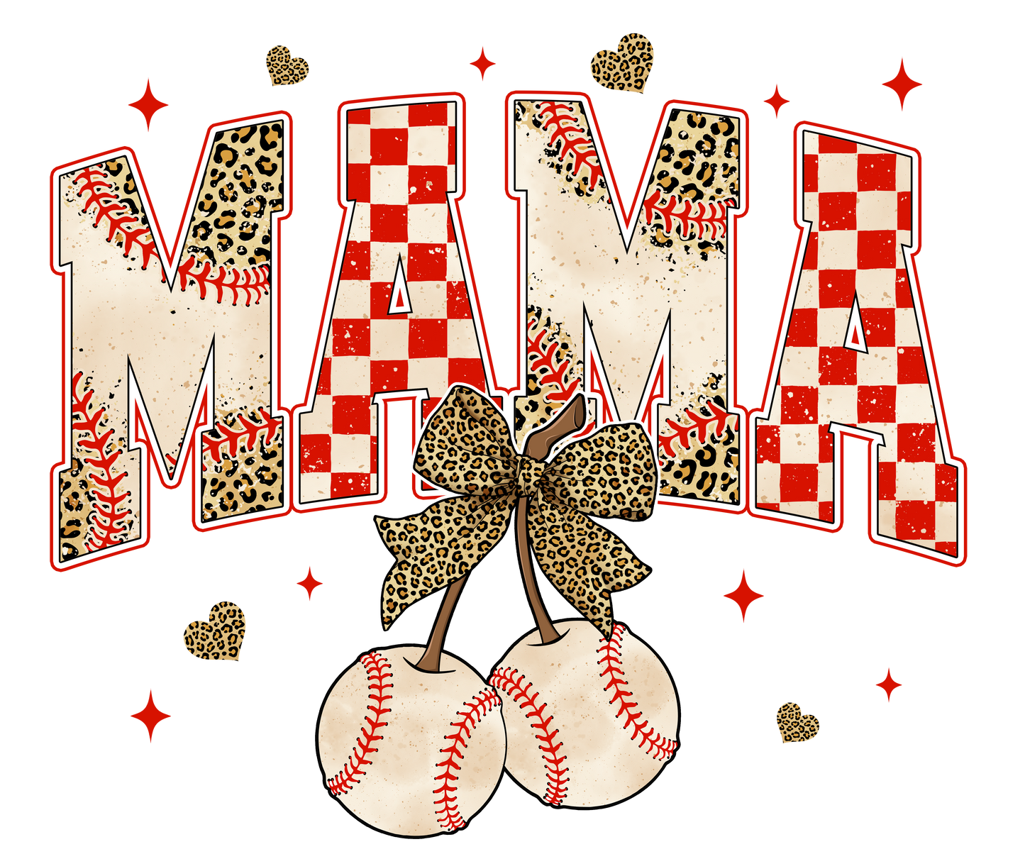 Baseball MAMA DTF Transfer