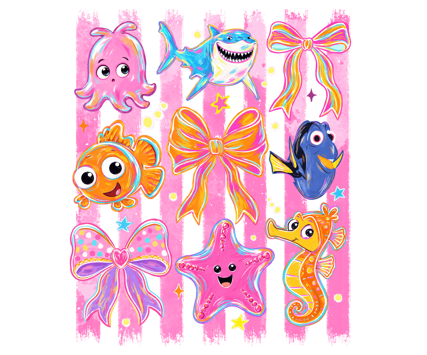 Nemo & Friends DTF Transfer