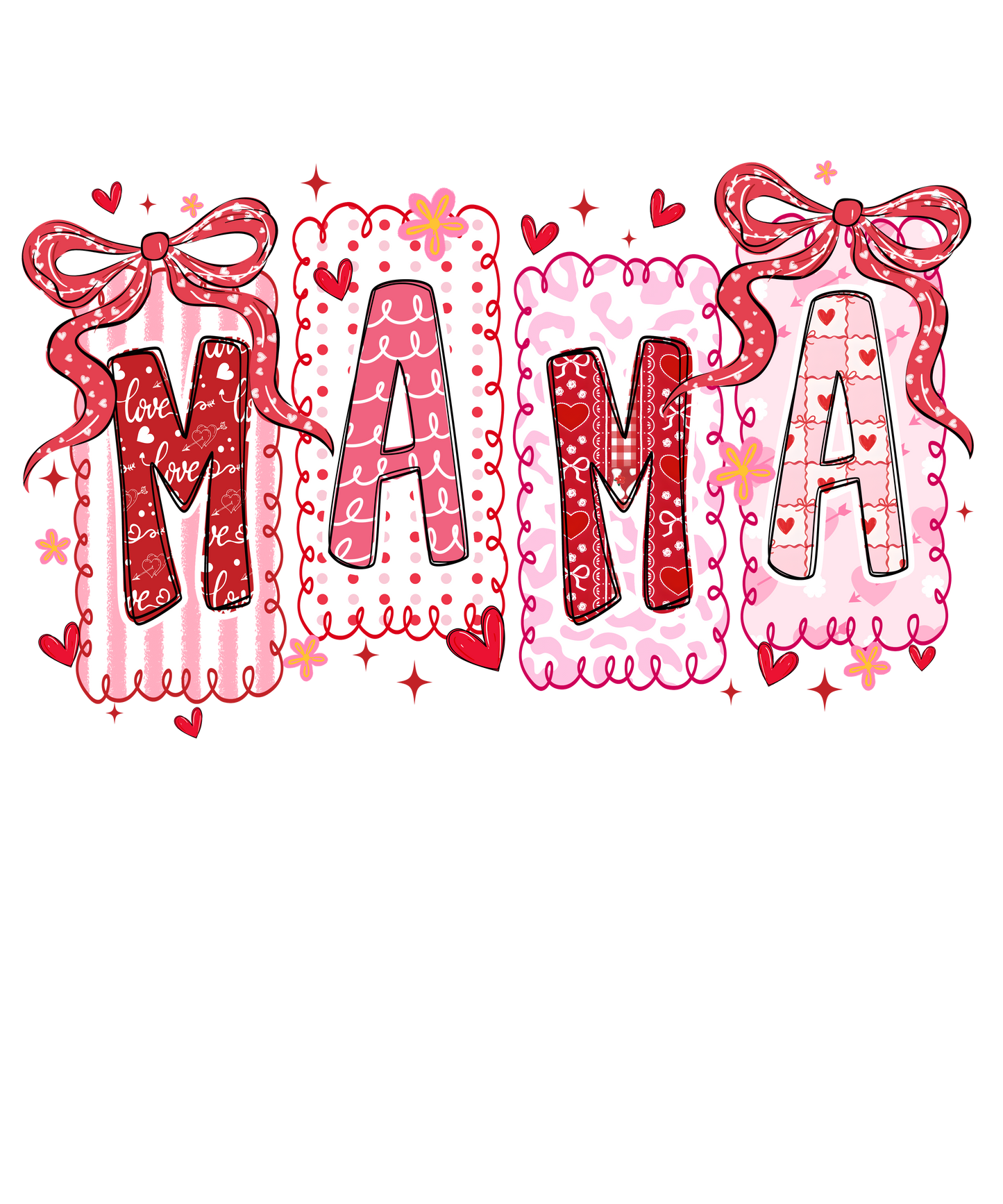 Mama Valentines theme DTF Transfer
