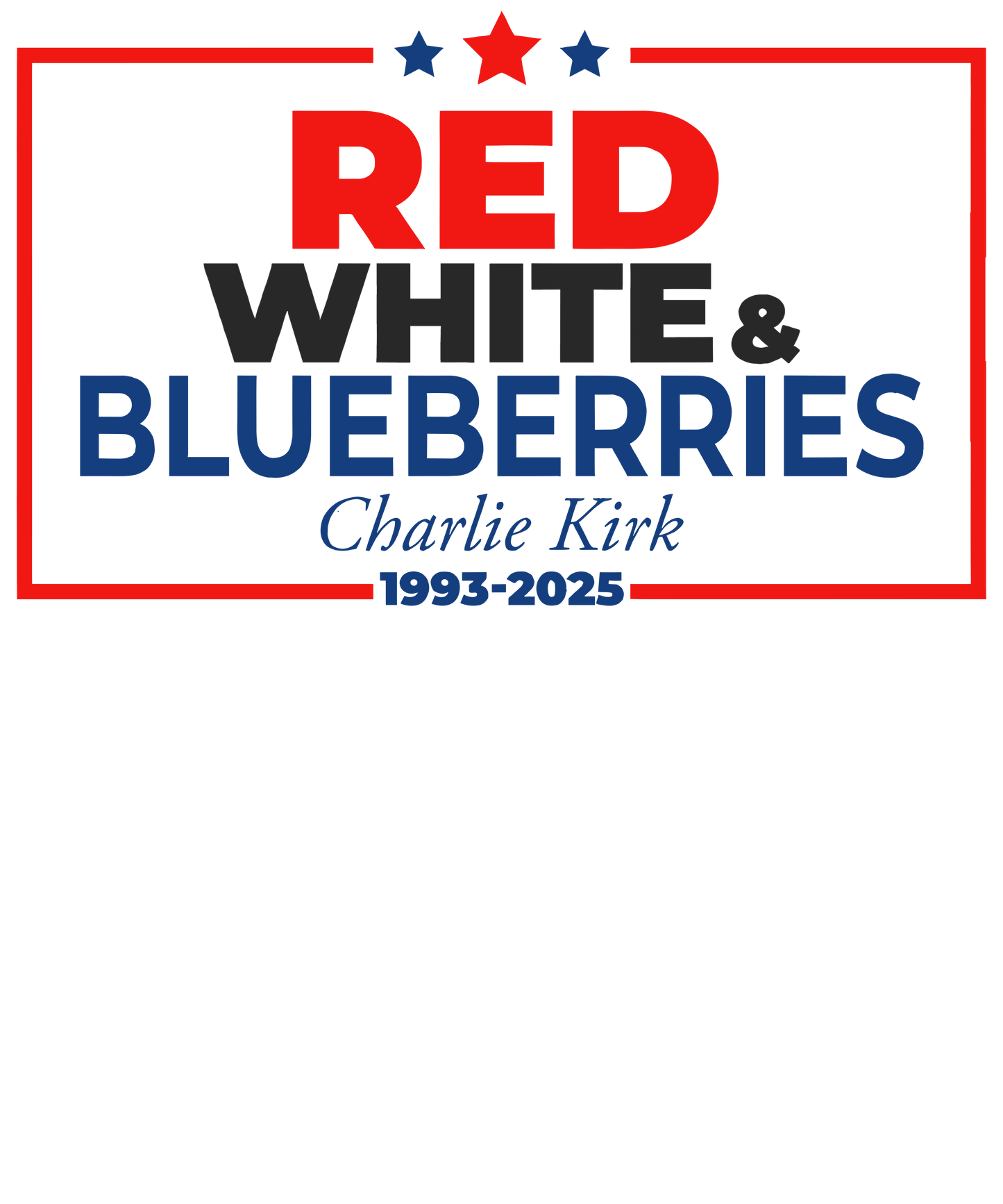 Red, White, Blueberries DTF Transfer