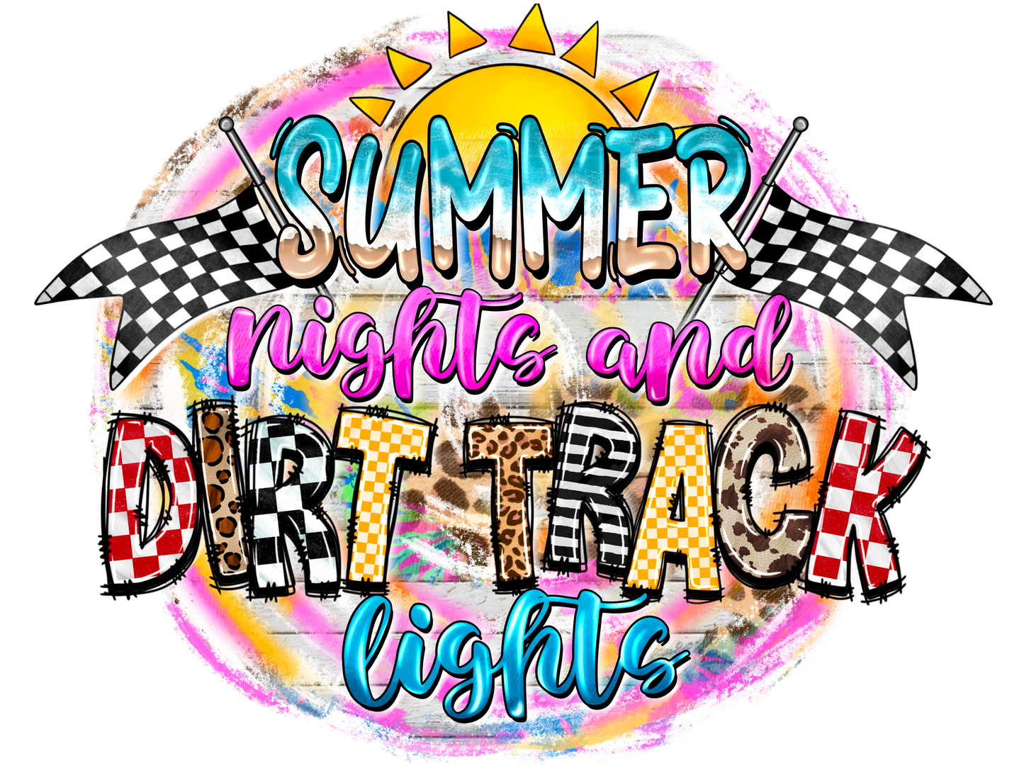 Summer & Dirt track DTF Transfer