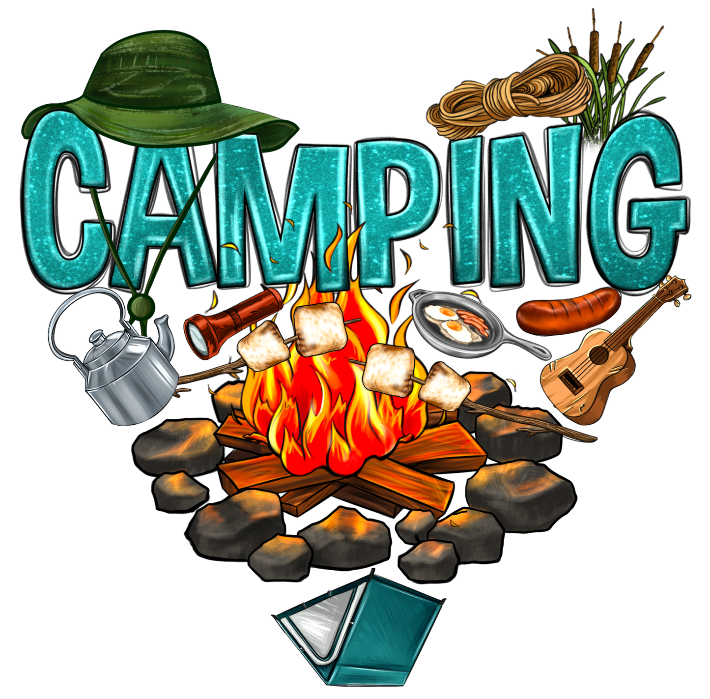 Love Camping DTF Transfer