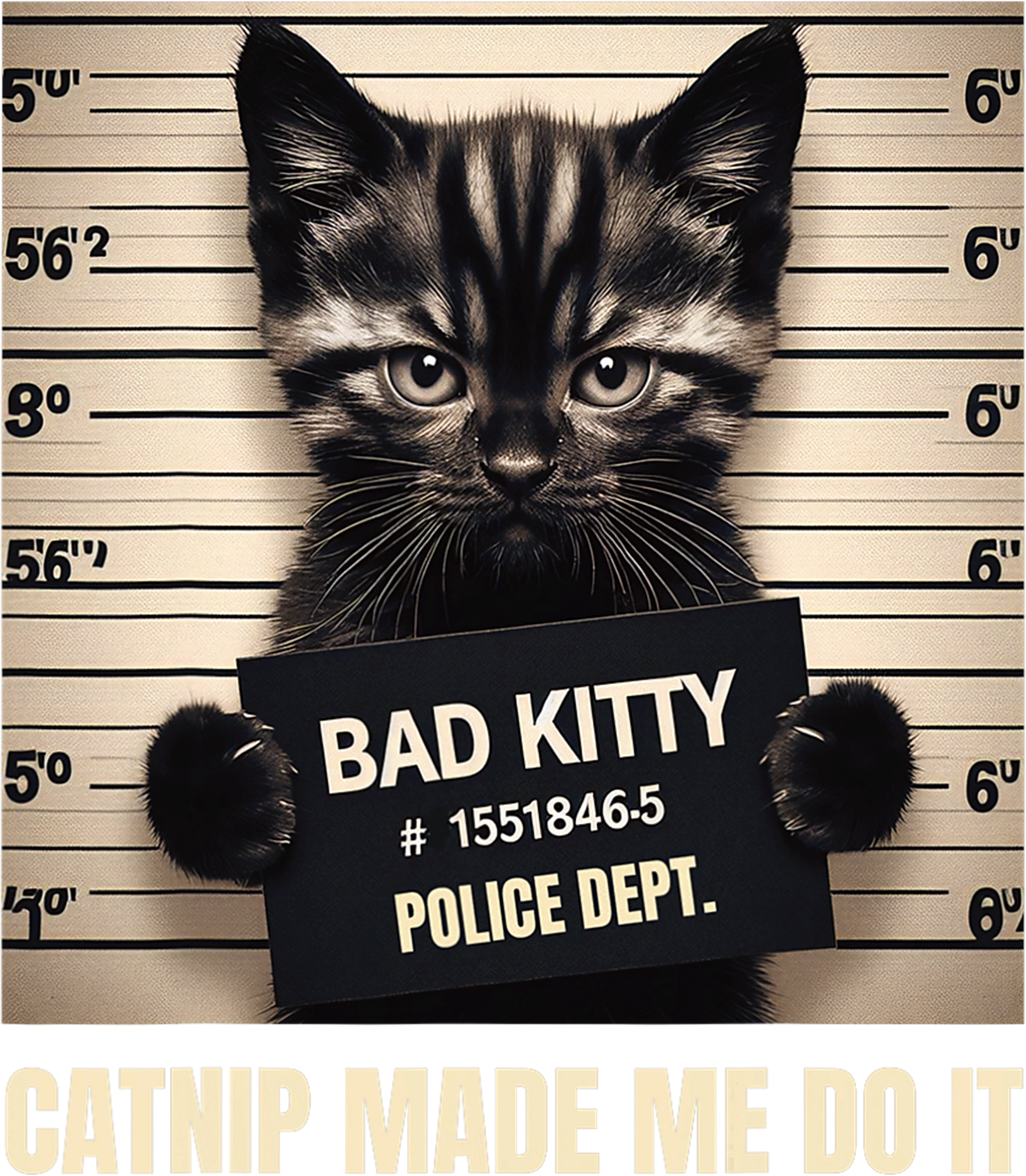 Bad Kitty....DTF Transfer