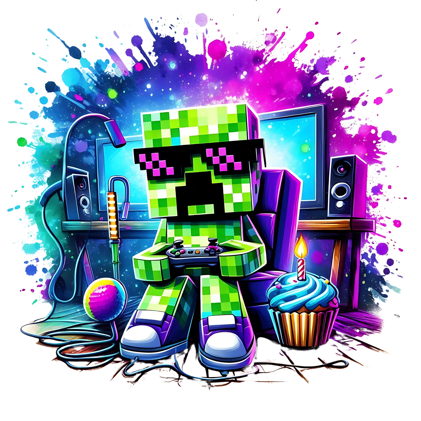 Creeper Gamer DTF Transfer