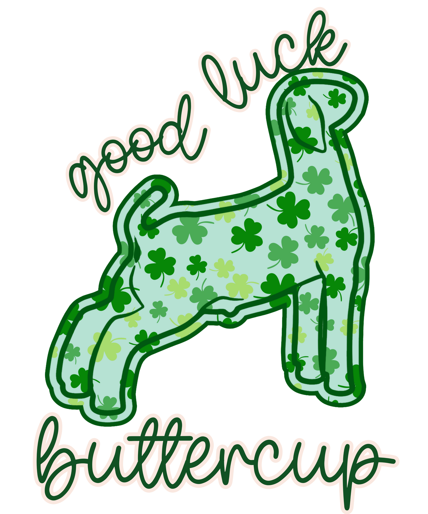 Goat good luck buttercup DTF Transfer