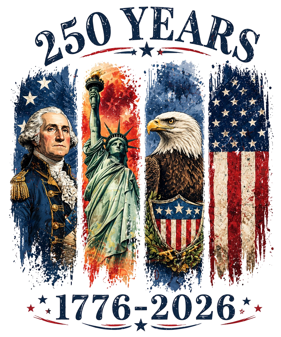 250 Years 1776-2026 DTF Transfer