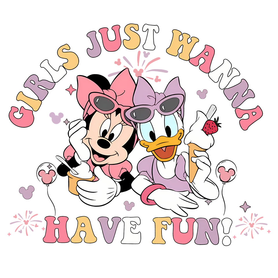 Girls just wanna have fun DTF Transfer