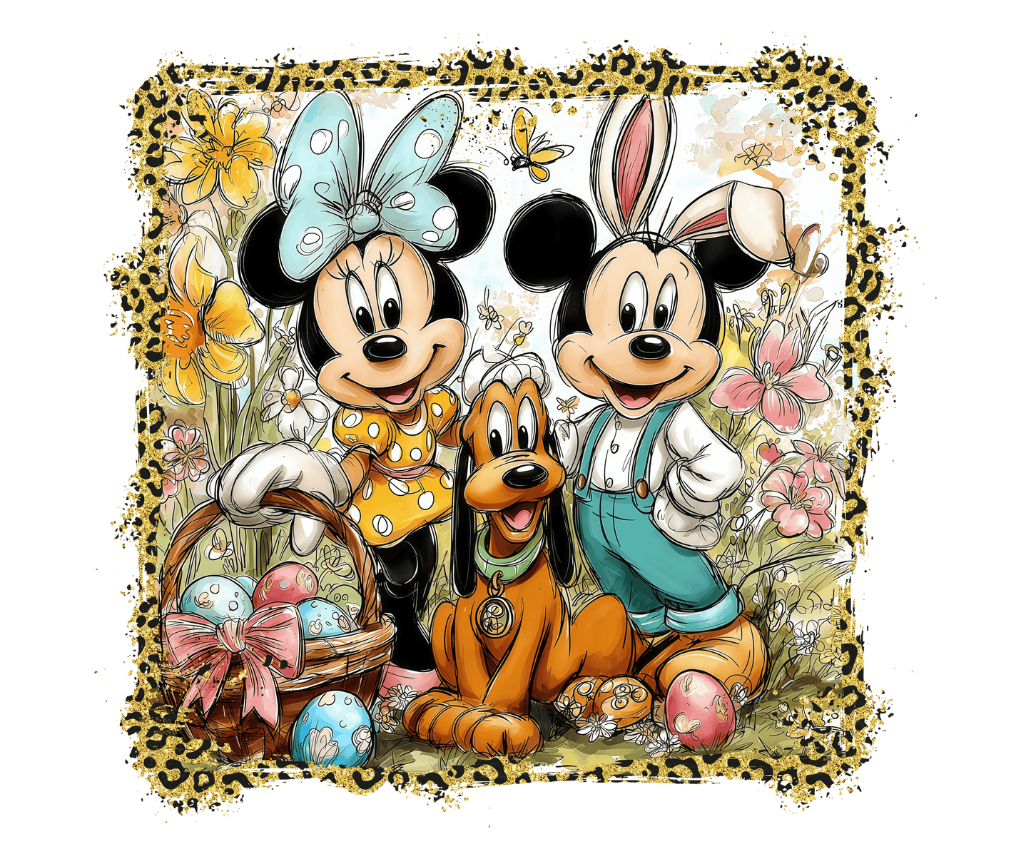 Mickey & Minnie Easter DTF Transfer