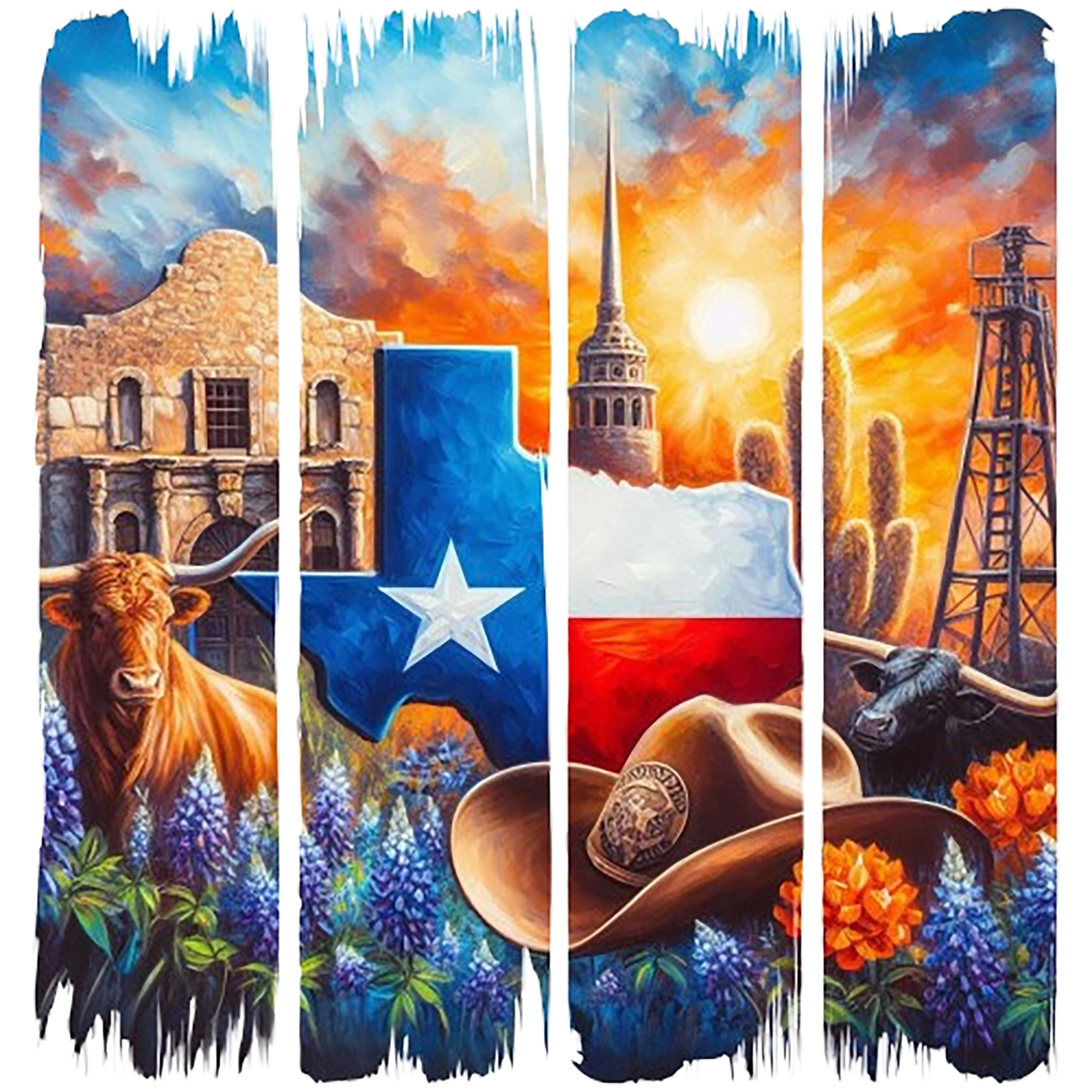 Texas Scene DTF Transfer