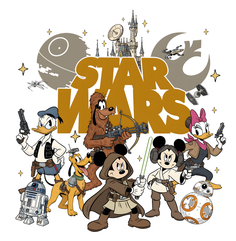 Star Wars disney theme DTF Transfer