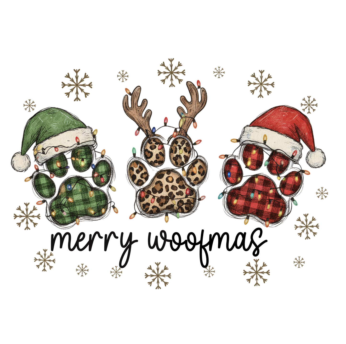 Merry Woofmas DTF Transfer