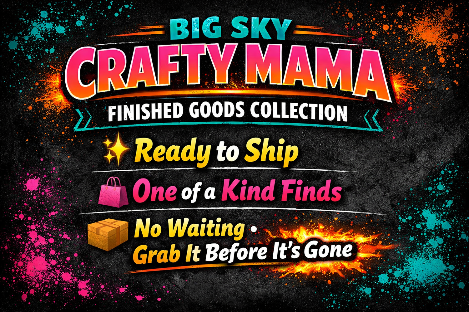 Finished Goods LIVE CLAIM SALE(: