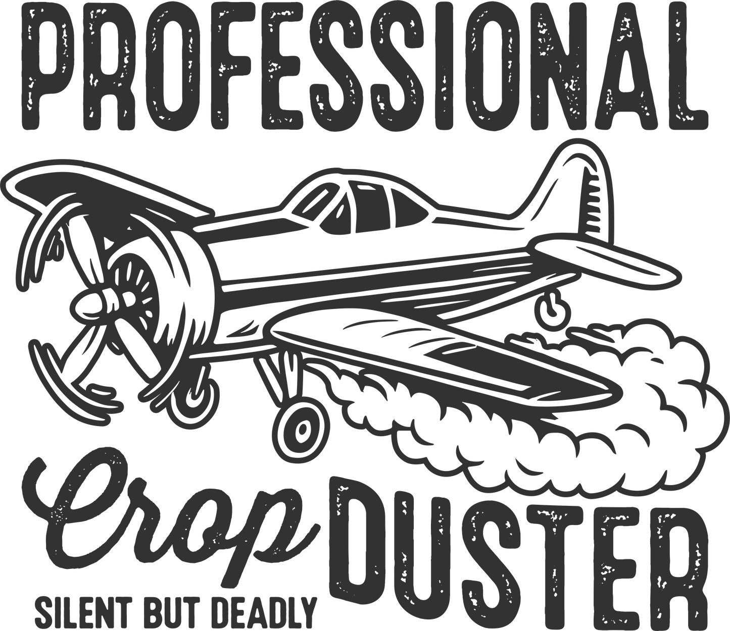 Distressed Crop Duster DTF Transfer