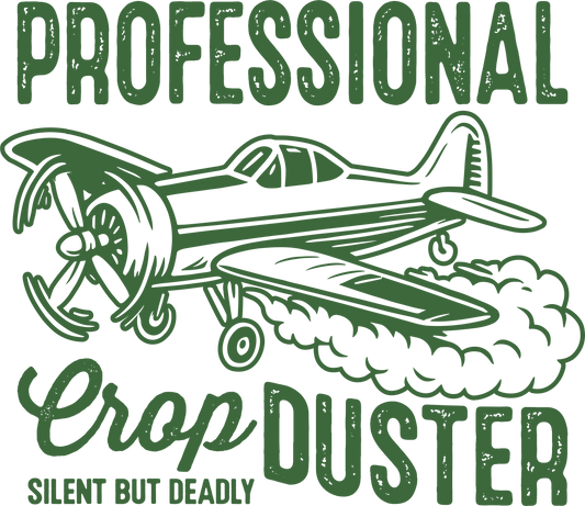 Distressed Crop Duster (Green) DTF Transfer