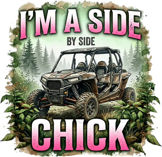 Side by side chick DTF Transfer