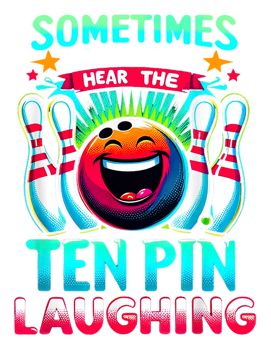 Ten pin Laughing DTF Transfer