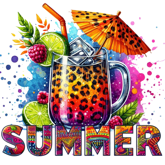 Summer Drink DTF Transfer
