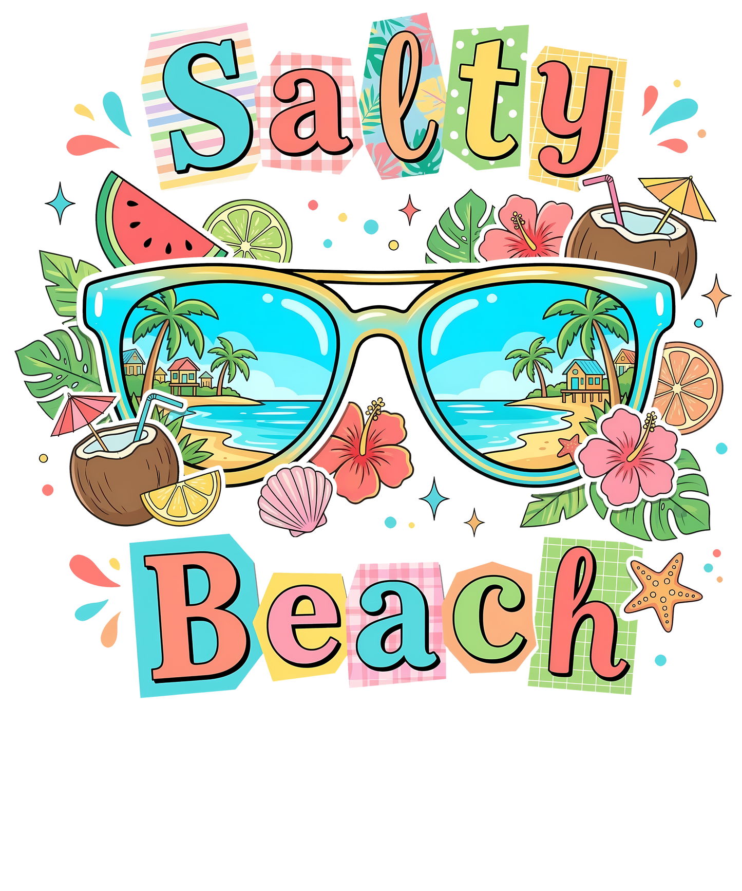 Salty Beach DTF Transfer