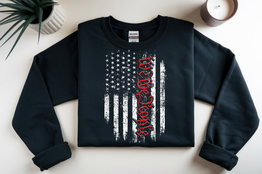 We the people (white & red font) DTF Transfer