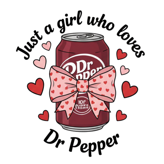 Dr. Pepper Lover DTF Transfer