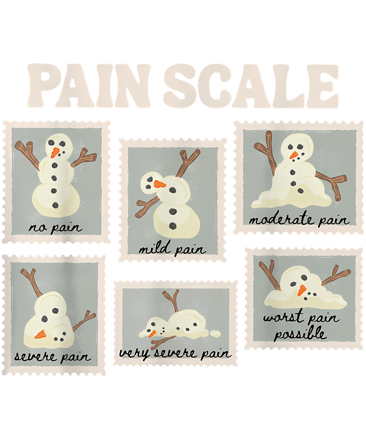 Pain Scale DTF Transfer