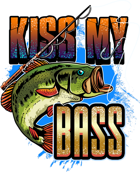 Kiss my bass DTF Transfer