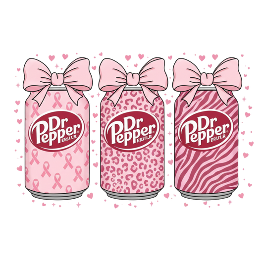 Dr. Pepper Hearts DTF Transfer