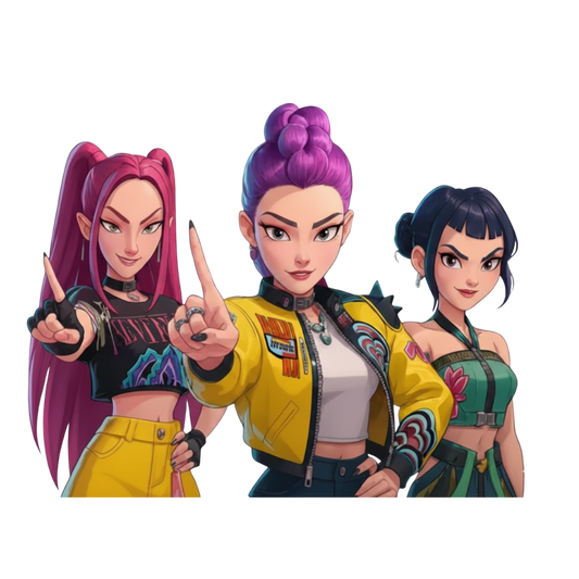 K-Pop Demon Hunters DTF Transfer