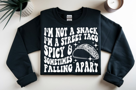 I'm a street taco (white font) DTF Transfer